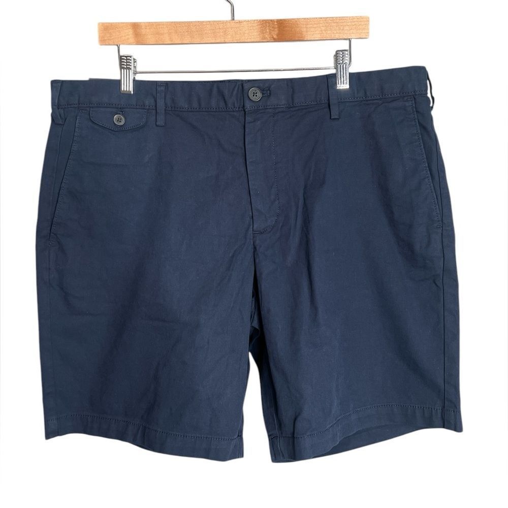 Banana Republic factory lived in chino shorts navy blue‎ classic basic preppy